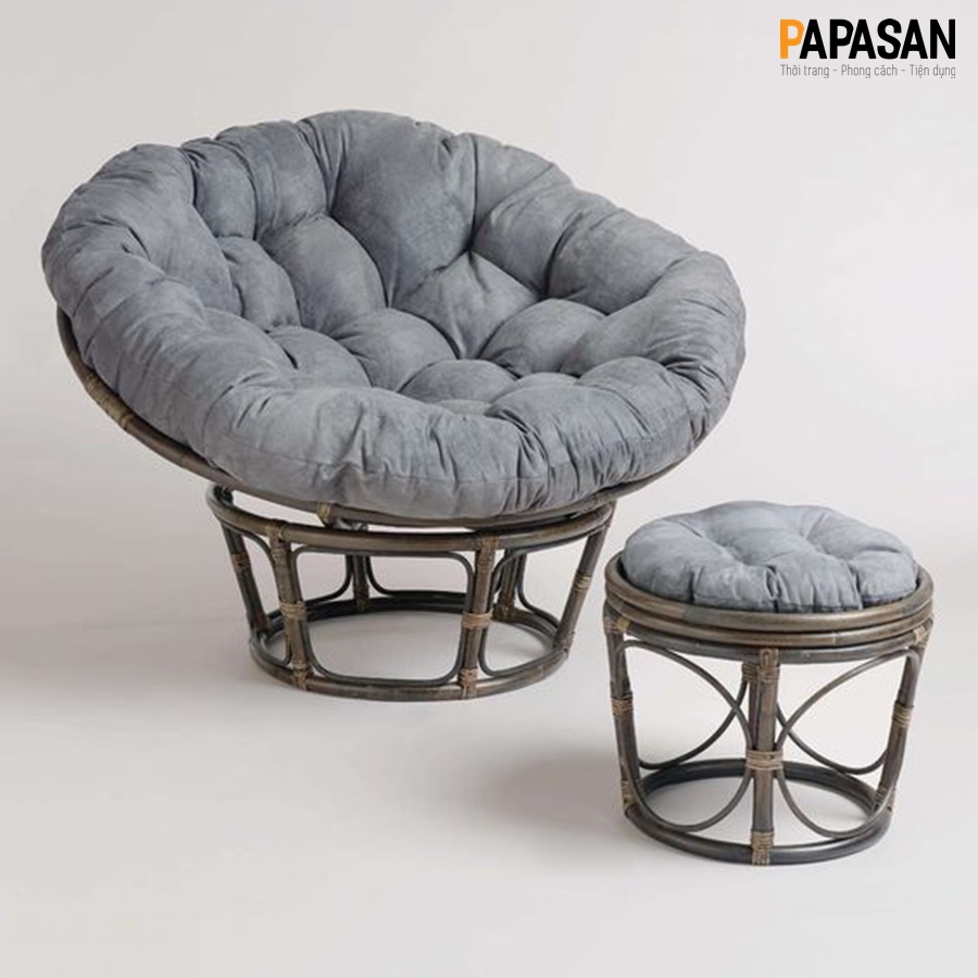 Ghế mây tròn lười thư giãn papasan bản đặc biệt D120 lớn nhất Ghế mây tròn lười thư giãn papasan bản đặc biệt D120 lớn nhất