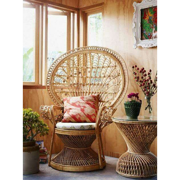 Ghế Mây Đơn M21 (6) Ghế Mây Đơn Đuôi Công M21 (6)