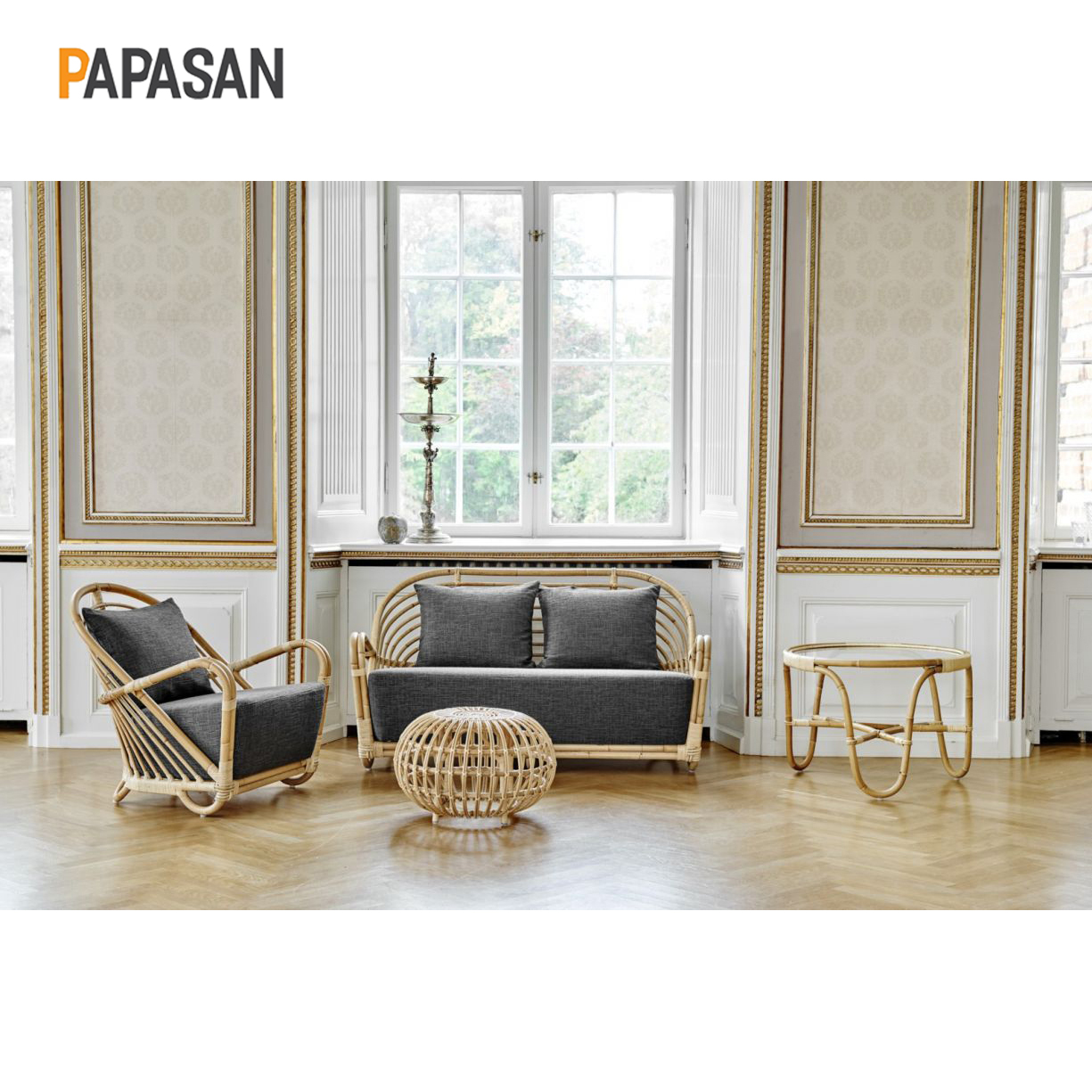 Sofa Mây 07 (3) Bộ Sofa Mây SF07