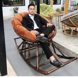 Ghế Bập Bênh Mây 120cm - Papasan Việt Nam