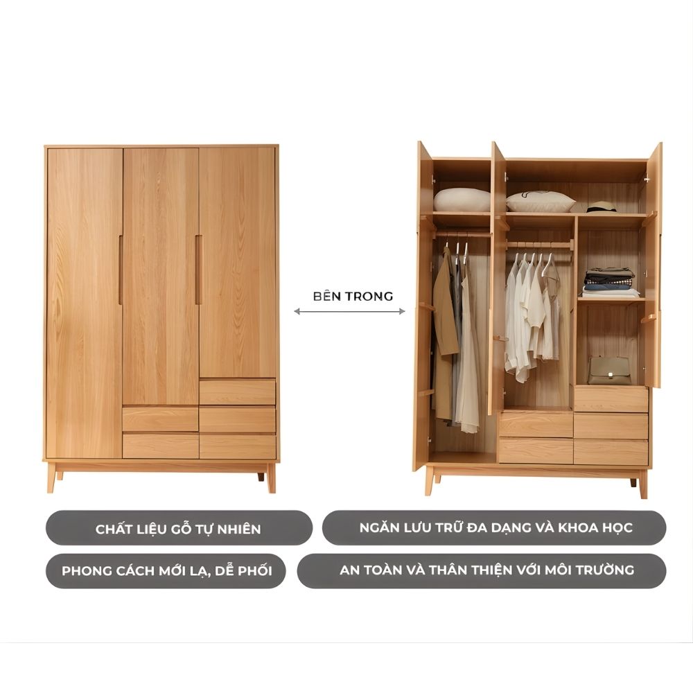 223 Tủ quần áo TQA01